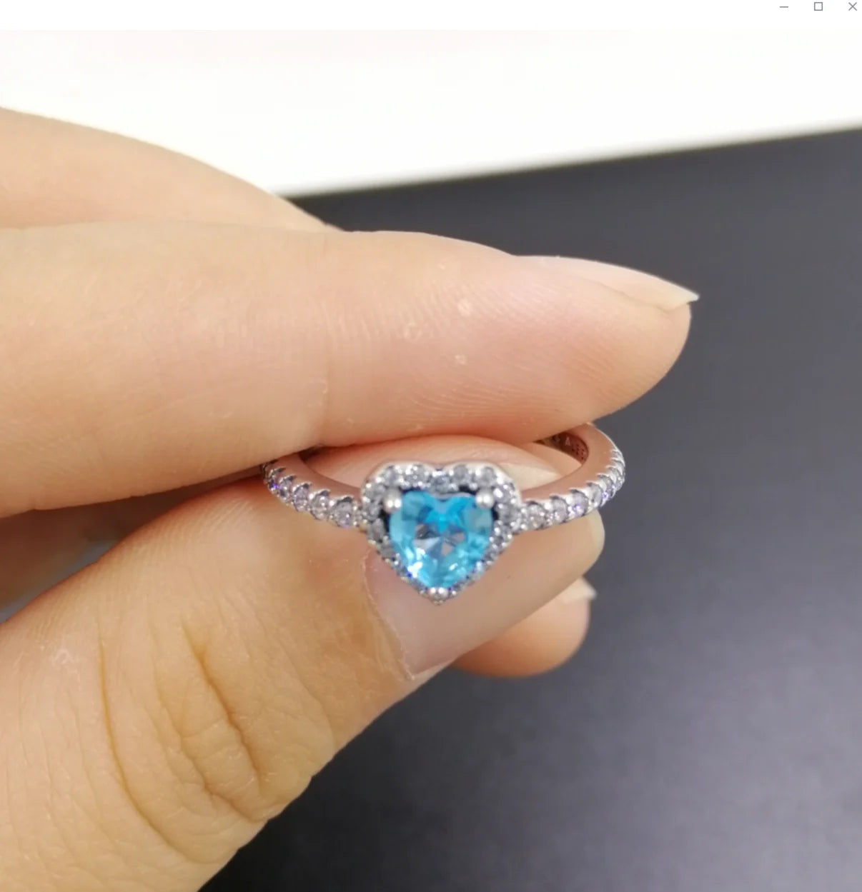 New Simple Luxury  Ring Eternal Real Rose box Exquisite Women Shiny Heart Series Ring Mother's Day  Gift for Lovers