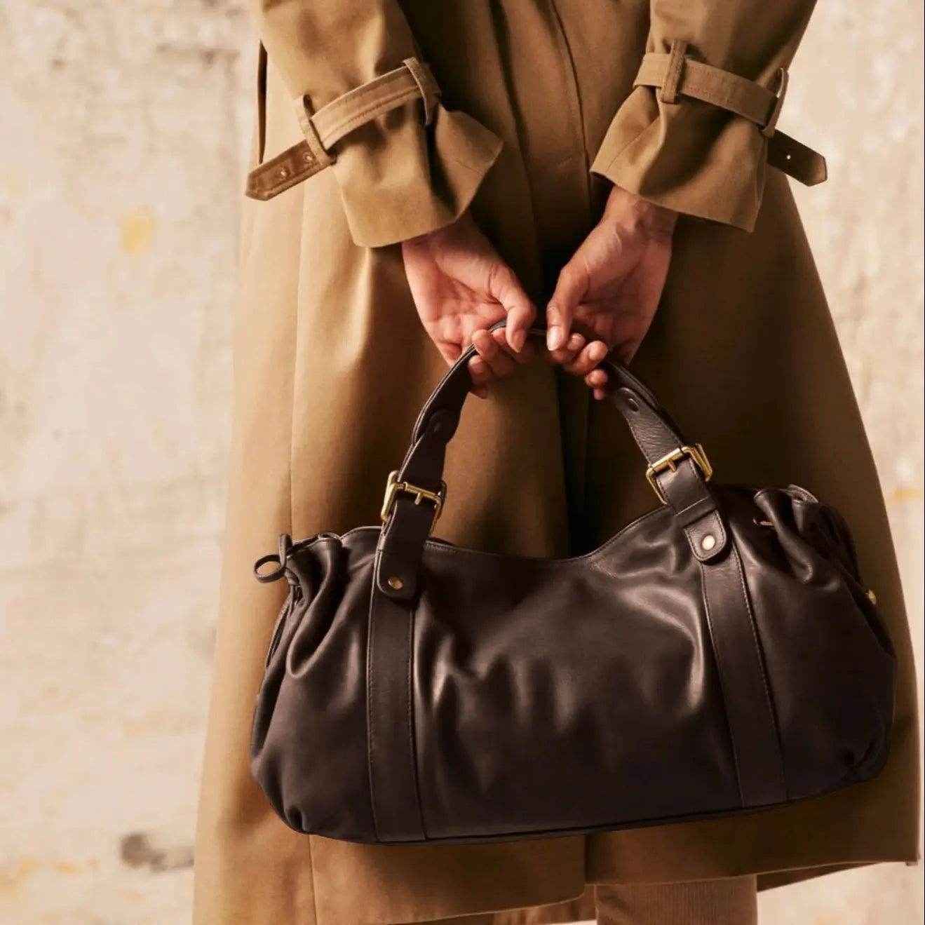 Women's Vintage Handbag, New Fashion Solid Color Tote Bag, Luxury Design Shoulder Bag for Everyday Style