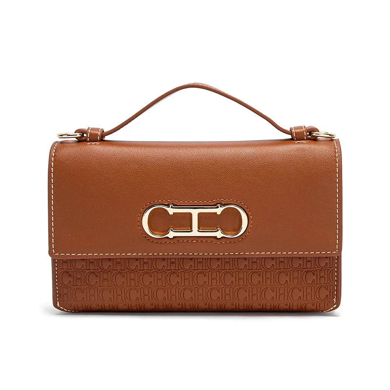 CH Crossbody Bag Brand Women's Bag Letter Print Leather Compact Elegant Handbag Tote Bag Exquisite Fashion Women's Bag