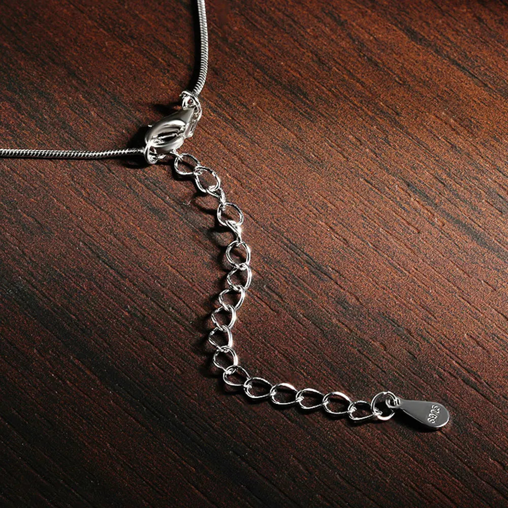 KNOBSPIN D VVS1 Moissanite Pandent Necklace s925 Sterling Silver Plated 18k White Gold GRA Certified Dainty Necklaces for Women